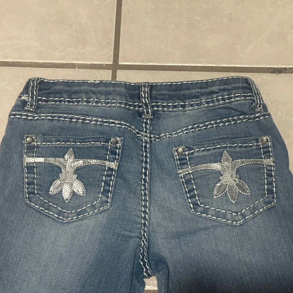 Cherokee Girl’s Mid-Dark Wash‎ Bootcut Jeans Size 12
